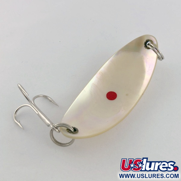 Vintage   Pflueger Pearl Spoon, 1/2oz pearl fishing spoon #23721