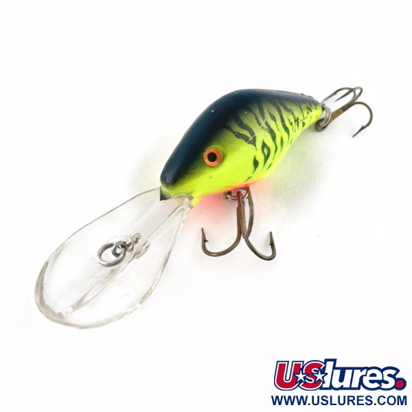 Vintage  Mann's Bait  Mann's 15+, 1/2oz Fire tiger fishing lure #23723