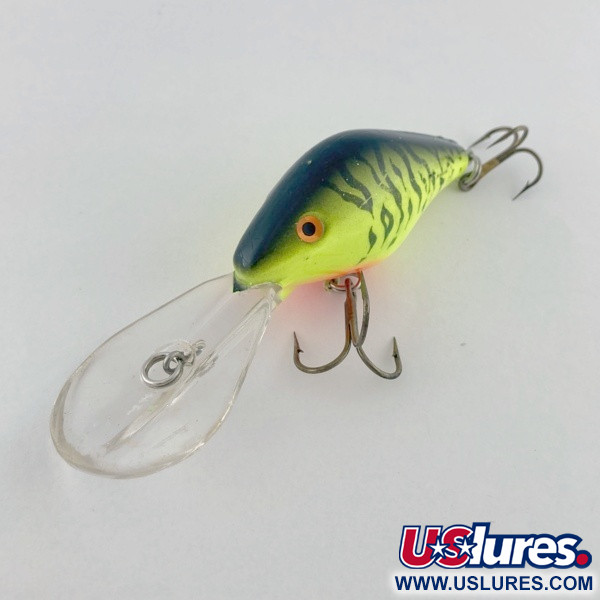Vintage  Mann's Bait  Mann's 15+, 1/2oz Fire tiger fishing lure #23723
