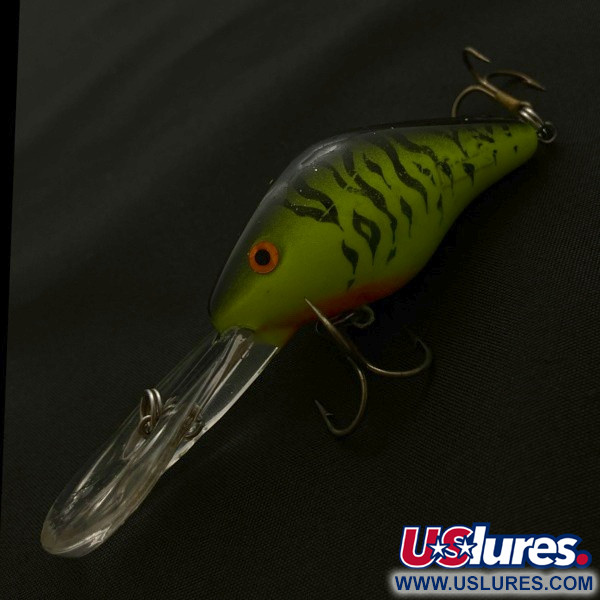 Vintage  Mann's Bait  Mann's 15+, 1/2oz Fire tiger fishing lure #23723