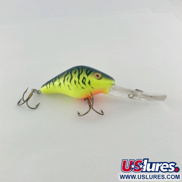 Vintage  Mann's Bait  Mann's 15+, 1/2oz Fire tiger fishing lure #23723