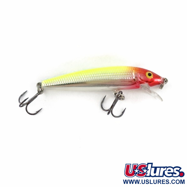 Vintage   Rapala Husky Jerk 6 , 3/16oz Clawn fishing lure #23725