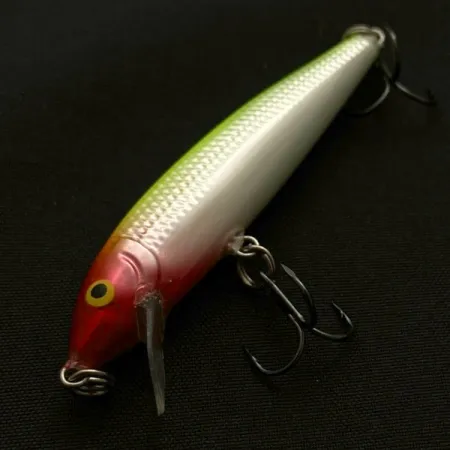 Vintage Rapala Husky Jerk 6 , 3/16oz Clawn fishing lure #23725