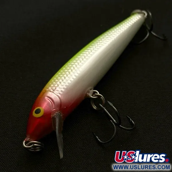 Vintage   Rapala Husky Jerk 6 , 3/16oz Clawn fishing lure #23725