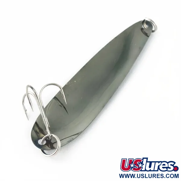 Vintage   Hicks Tackle, 2/5oz black fishing spoon #23727