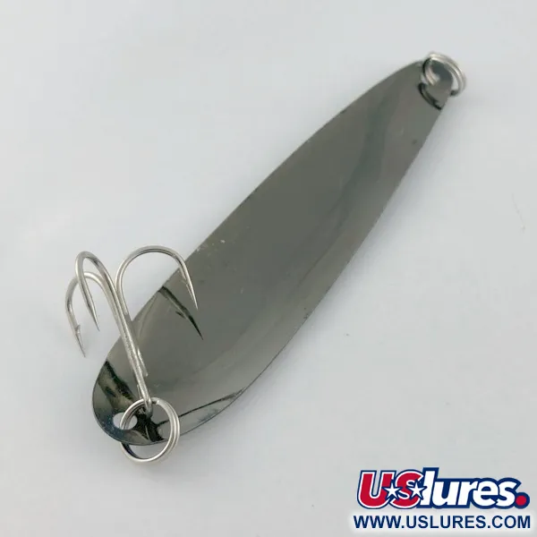 Vintage   Hicks Tackle, 2/5oz black fishing spoon #23727