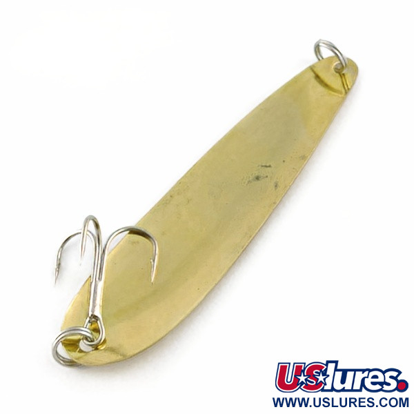 Vintage   Hicks Tackle, 2/5oz gold fishing spoon #23728