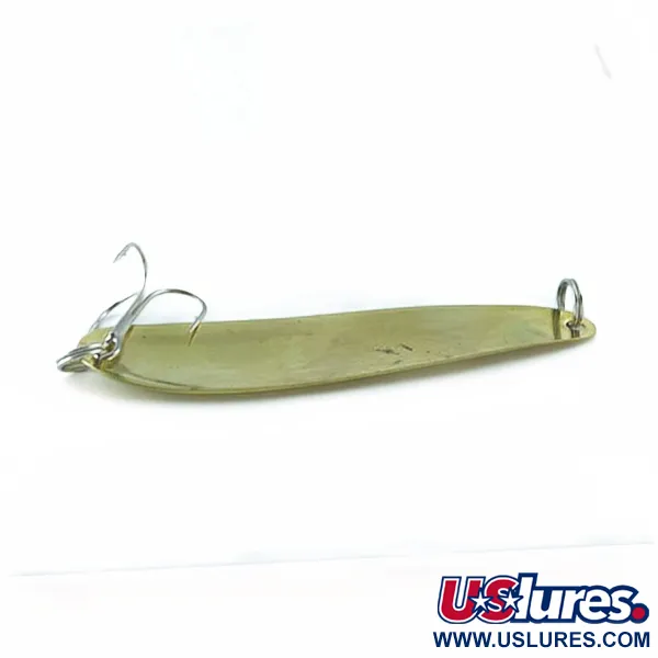 Vintage   Hicks Tackle, 2/5oz gold fishing spoon #23728