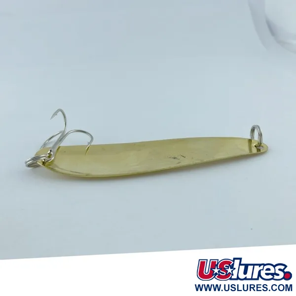 Vintage   Hicks Tackle, 2/5oz gold fishing spoon #23728