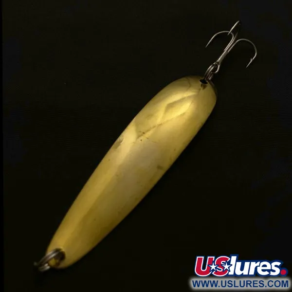 Vintage   Hicks Tackle, 2/5oz gold fishing spoon #23728