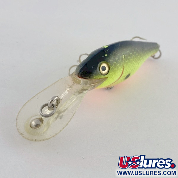 Vintage   Rebel Double Deep Shad, 3/16oz Chartreuse fishing lure #23734
