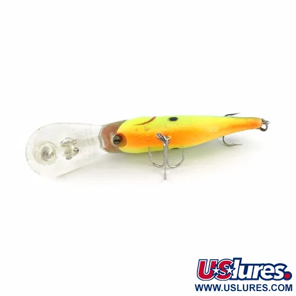 Vintage   Rebel Double Deep Shad, 3/16oz Chartreuse fishing lure #23734