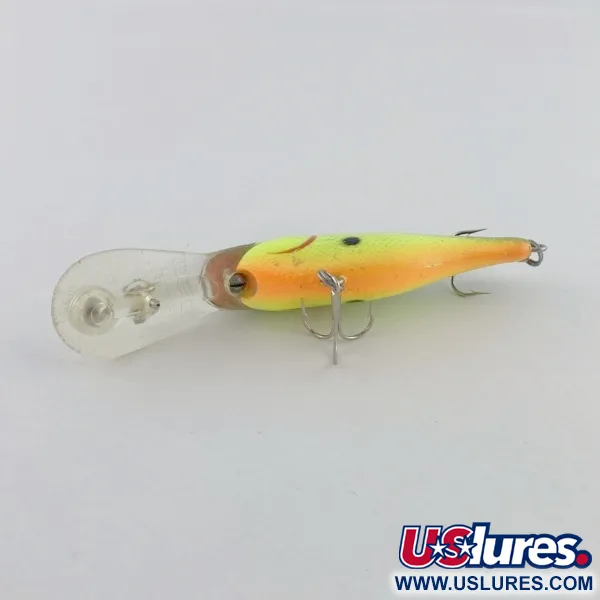 Vintage   Rebel Double Deep Shad, 3/16oz Chartreuse fishing lure #23734
