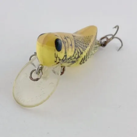 Vintage Rebel Crickhopper Ultralight, 3/32oz Yellow Grasshopper fishing lure #23737
