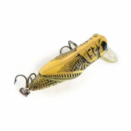 Vintage Rebel Crickhopper Ultralight, 3/32oz Yellow Grasshopper fishing lure #23737