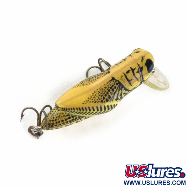 Vintage   Rebel Crickhopper Ultralight, 3/32oz Yellow Grasshopper fishing lure #23737
