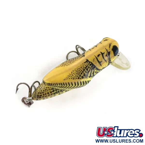 Vintage   Rebel Crickhopper Ultralight, 3/32oz Yellow Grasshopper fishing lure #23737
