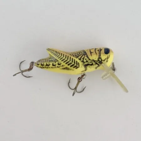 Vintage Rebel Crickhopper Ultralight, 3/32oz Yellow Grasshopper fishing lure #23737