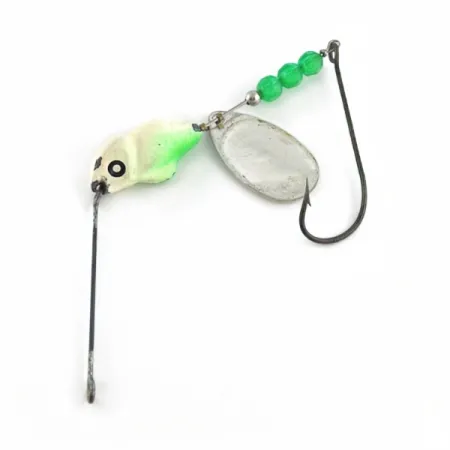 Vintage Mepps Walley Killer Spinnerbait, 3/4oz silver/chartreuse spinning lure #23739