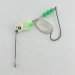 Vintage   Mepps Walley Killer Spinnerbait, 3/4oz silver/chartreuse spinning lure #23739