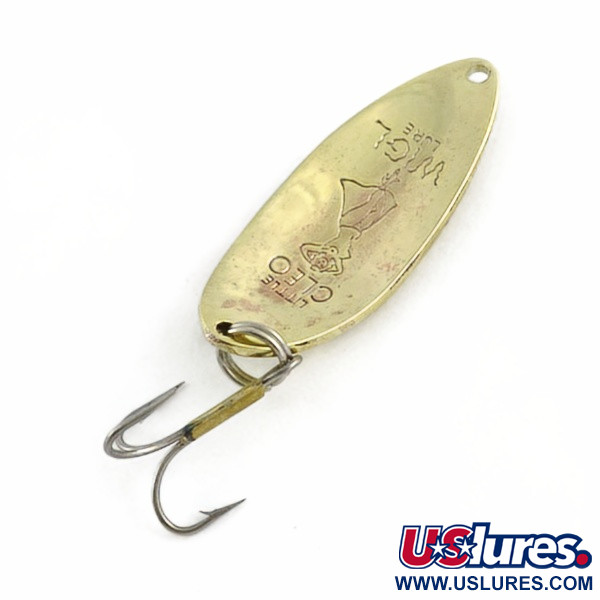 Vintage  Seneca Little Cleo (Hula Girl), 1/2oz gold fishing spoon #23740
