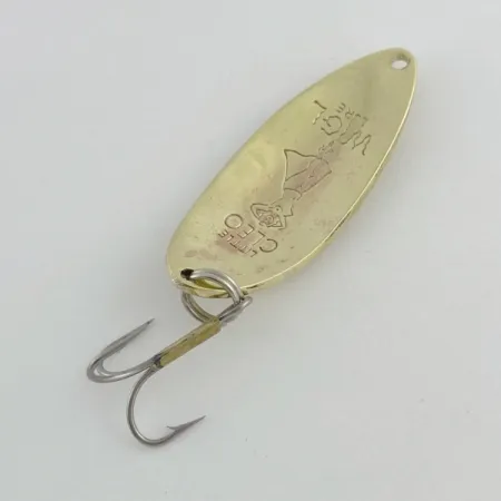 Vintage Seneca Little Cleo (Hula Girl), 1/2oz gold fishing spoon #23740