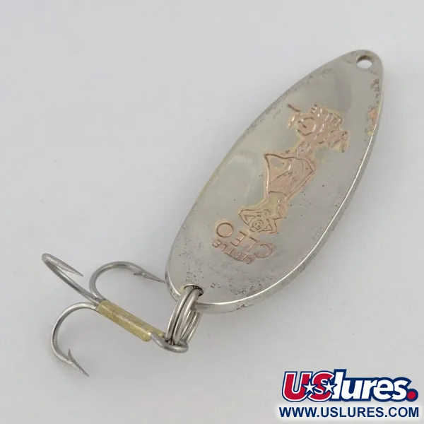 Vintage  Seneca Little Cleo (Hula Girl), 1/2oz nickel/copper fishing spoon #23741