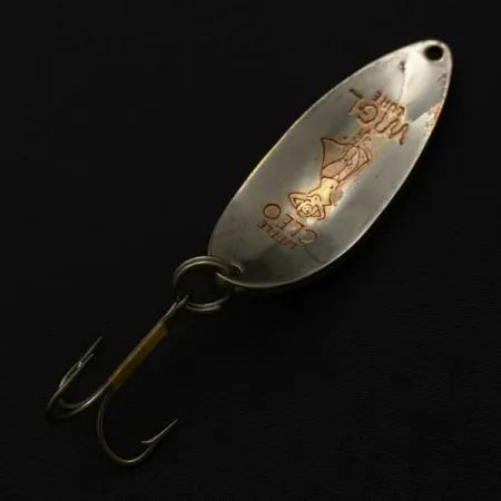 Vintage Seneca Little Cleo (Hula Girl), 1/2oz nickel/copper fishing spoon #23741