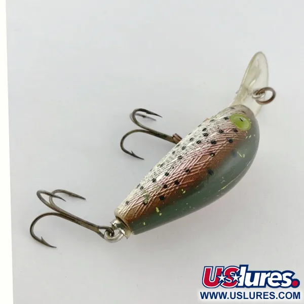 Vintage   Rebel Super R, 1/2oz Rainbow Trout fishing lure #23754