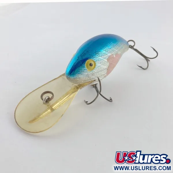 Vintage   Rebel Deep Maxi R, 1oz silver/blue fishing lure #23759