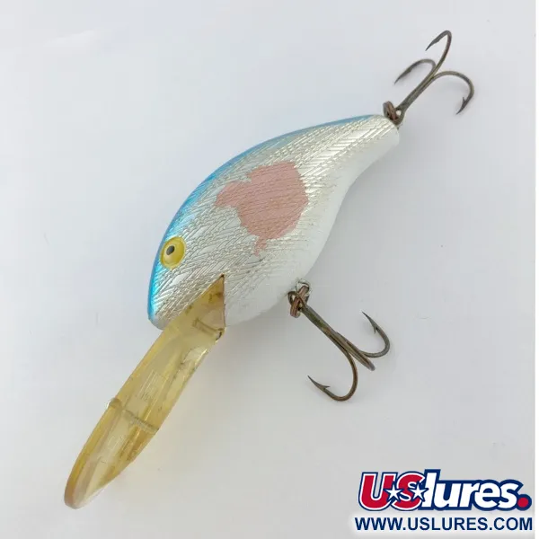 Vintage   Rebel Deep Maxi R, 1oz silver/blue fishing lure #23759
