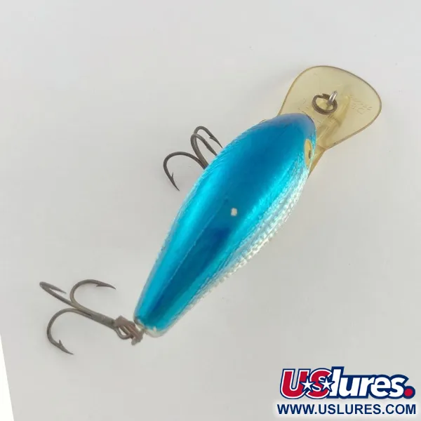 Vintage   Rebel Deep Maxi R, 1oz silver/blue fishing lure #23759