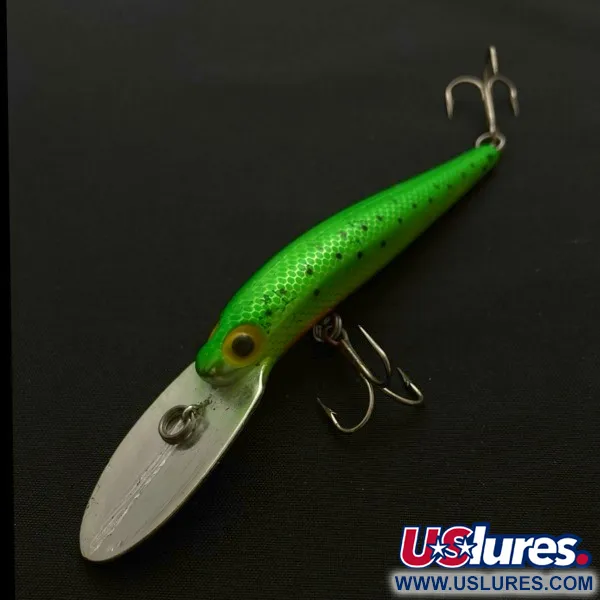 Vintage   Storm Deep Thunder Stick (pre Rapala), 1/3oz Green fishing lure #23762