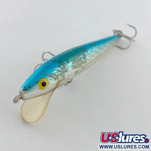 Vintage   Rebel Floater F9, 1/4oz silver/blue fishing lure #23764