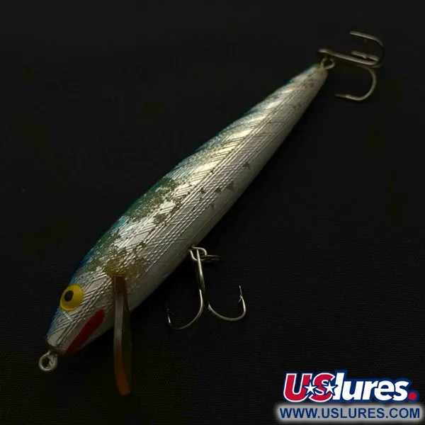 Vintage   Rebel Floater F9, 1/4oz silver/blue fishing lure #23764