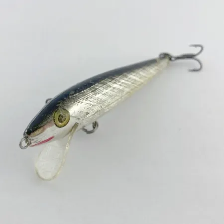 Vintage Rebel Floater F9, 1/4oz silver/black fishing lure #23765