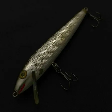 Vintage Rebel Floater F9, 1/4oz silver/black fishing lure #23765