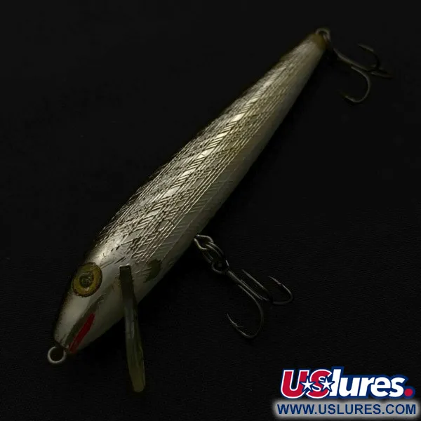 Vintage   Rebel Floater F9, 1/4oz silver/black fishing lure #23765