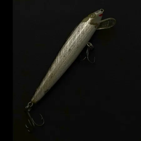 Vintage Rebel Floater F9, 1/4oz silver/black fishing lure #23765