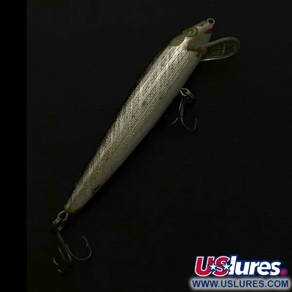 Vintage   Rebel Floater F9, 1/4oz silver/black fishing lure #23765