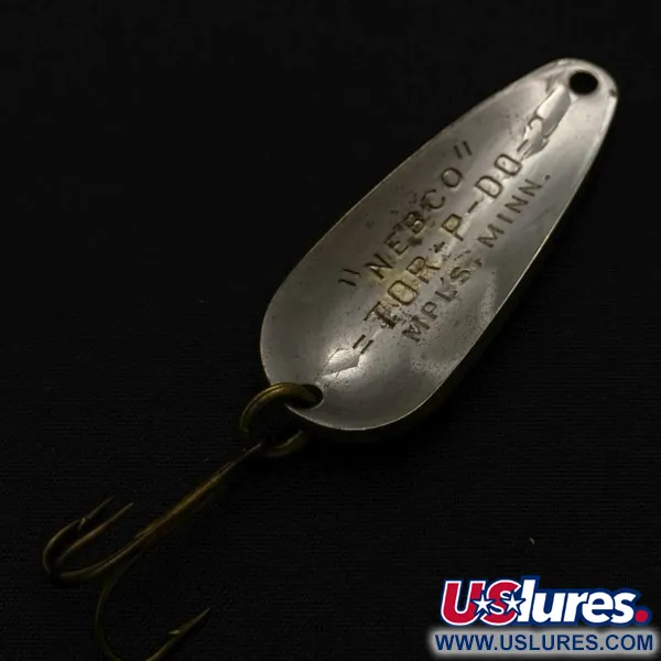 Vintage   Nebco Tor-P-DO 2, 1/2oz nickel fishing spoon #23767