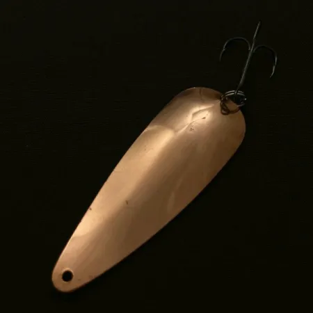 Vintage Weller Gypsy King 1, 3/5oz copper fishing spoon #23768