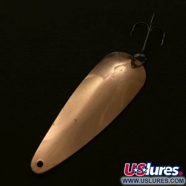 Vintage Weller Gypsy King 1, 3/5oz copper fishing spoon #23768