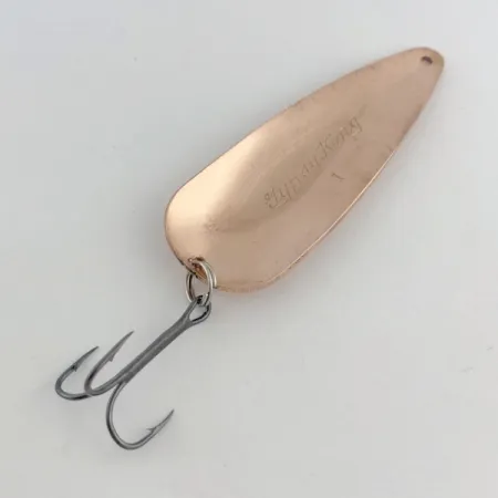 Vintage Weller Gypsy King 1, 3/5oz copper fishing spoon #23768