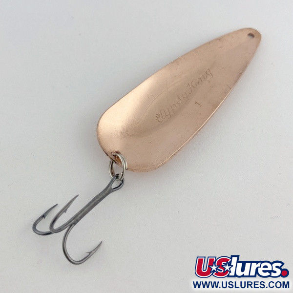 Vintage  Weller Gypsy King 1, 3/5oz copper fishing spoon #23768