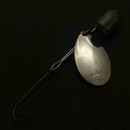 Vintage Paul Bunyan 66, 2/5oz silver spinning lure #23770