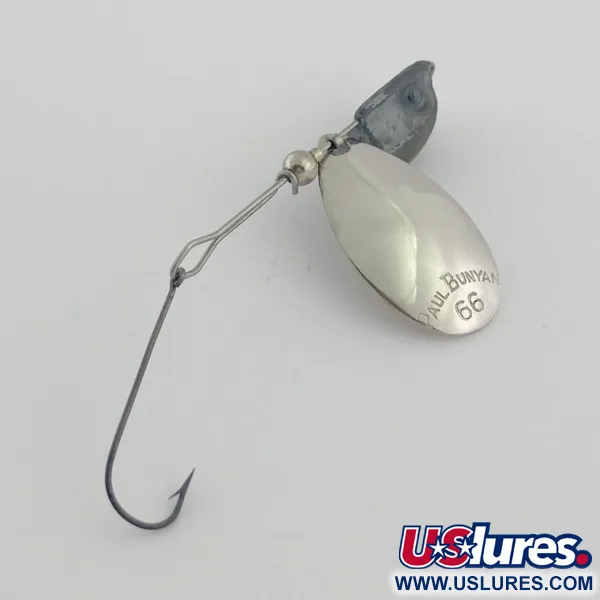 Vintage   Paul Bunyan 66, 2/5oz silver spinning lure #23770