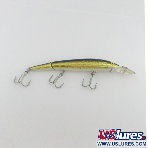 Vintage   Rebel Fastrac  F12 Jointed, 2/5oz gold fishing lure #23772