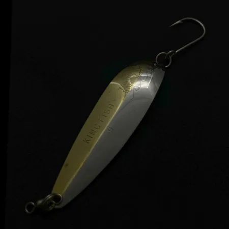 Vintage Yakima Bait Yakima bait King fish 4, 1/3oz nickel/brass fishing spoon #23774