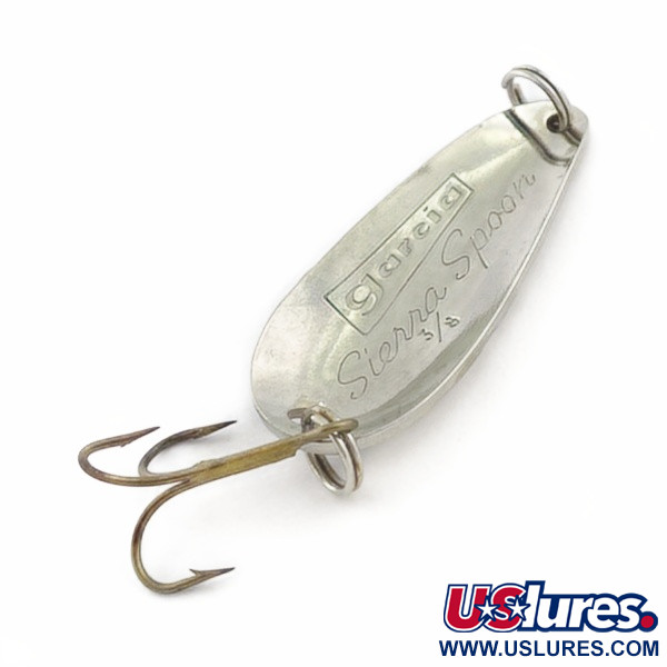 Vintage  Abu Garcia  Garcia Sierra Spoon, 2/5oz Silver fishing spoon #23775